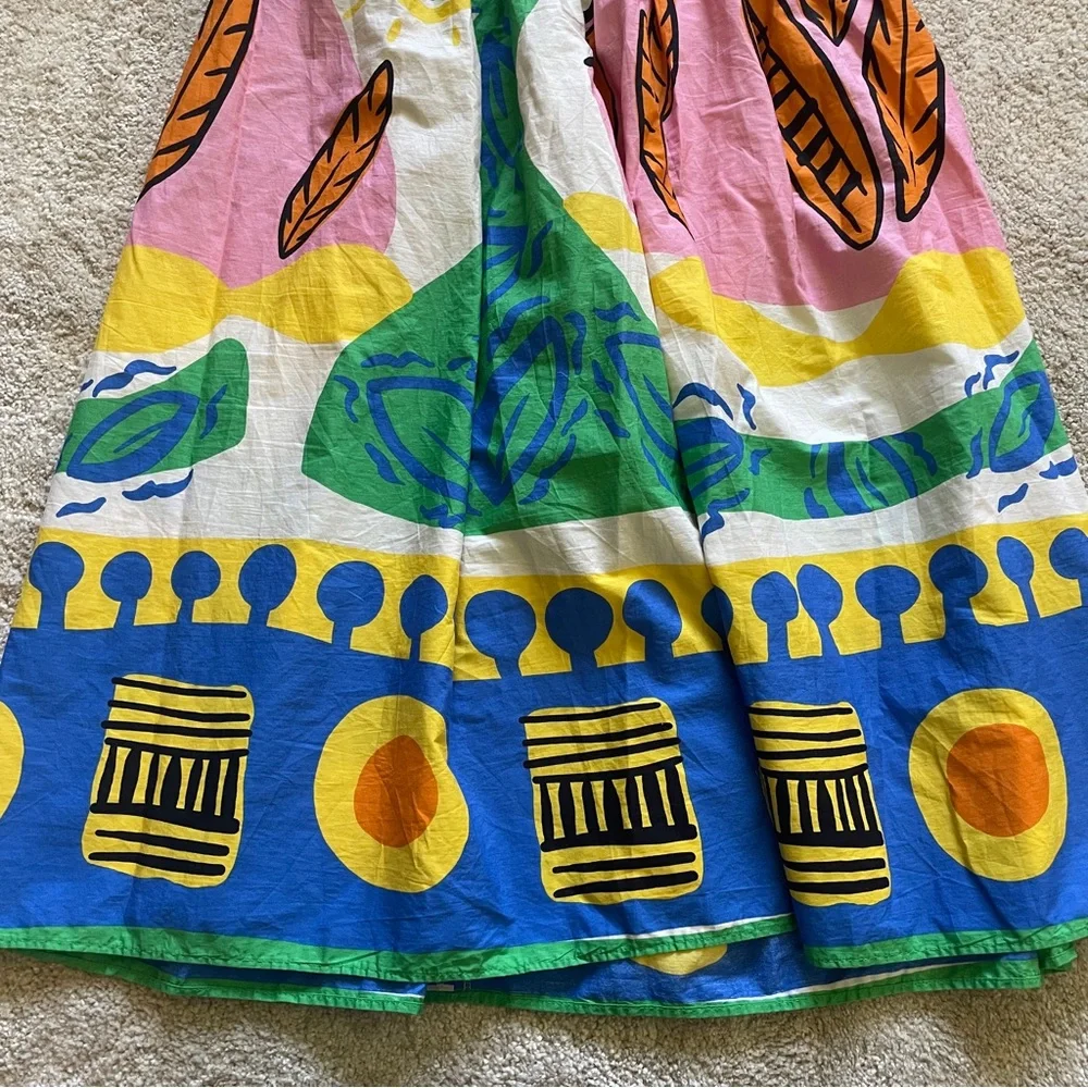 ZARA Ballon Printed Maxi Skirt - Picture 3 of 7